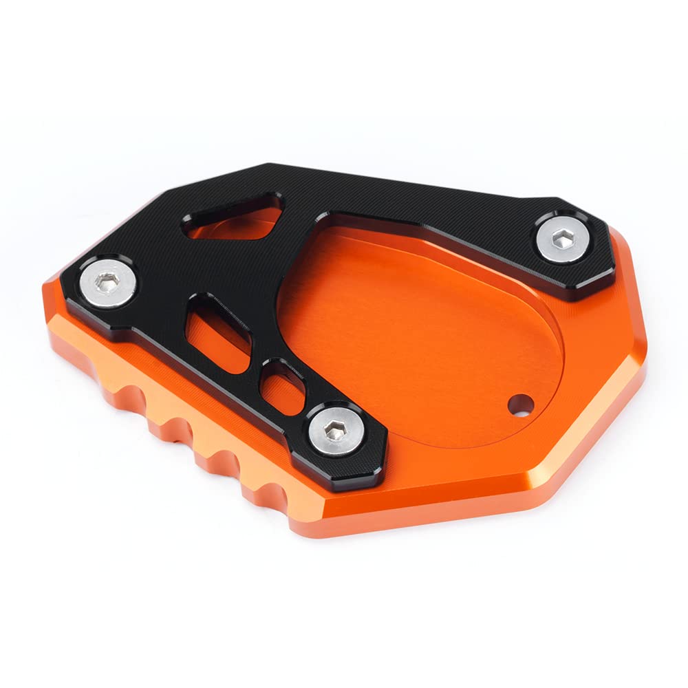 Modeer Per 790 890 1050 1090 1190 1290 Adventure 690 ENDURO R 690 SMC R cavalletto laterale ingrandimento piastra di estensione pad 790 890 1090 ADV R 1290 Super Adventure R/S/T (nero/arancione)