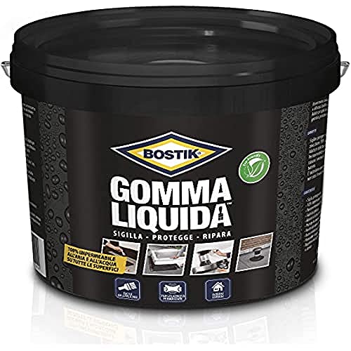 Bostik Gomma Liquida 16 Litri, ‎Nero, ‎33 x 33 x 28 cm; 17.25 Kg