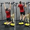 Valor Fitness Cable Crossover Machine - 17 Adjustable Positions with Pull Up Bars and Optional Bundle Attachments Max Weight 200 lb. Plate Loaded Pulley System for Home Gym Power Workout