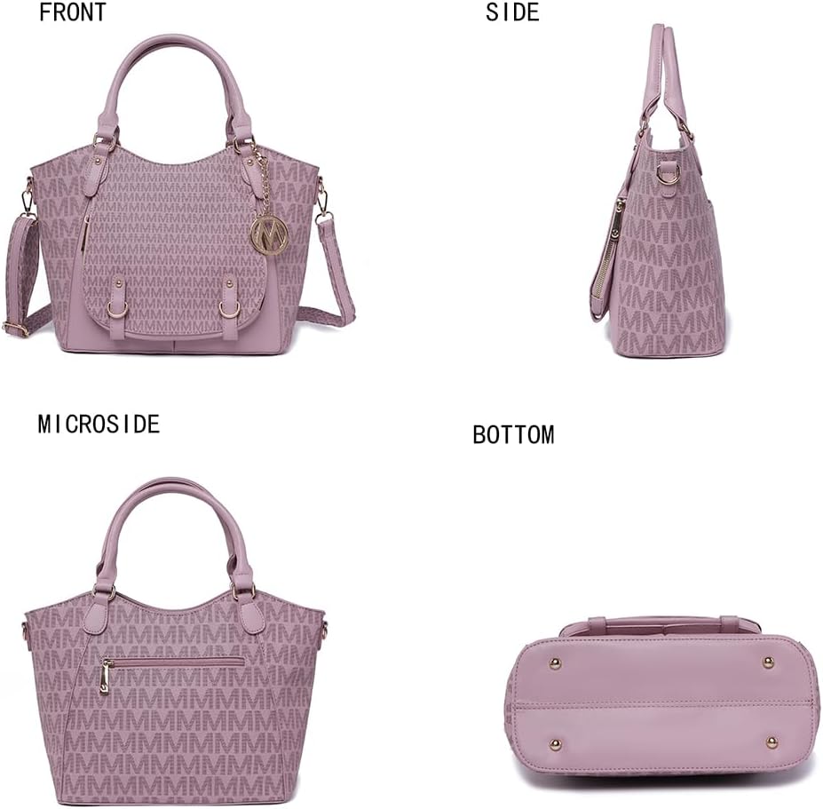 MKF Collection Shoulder Bag for Women, PU Leather Pocketbook Top-Handle Crossbody Purse Tote Satchel Handbag By Mia K - Image 5