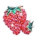 XZDA Brosche Strass Erdbeer Broschen Für Frauen Modeschmuck Obst Zubehör Brosche Hohe Qualität Neu