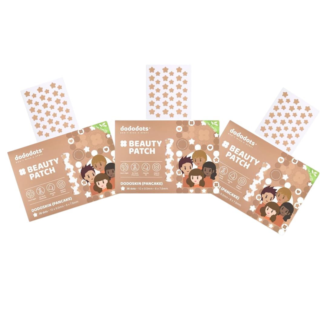 Dododots Pimple Patches for face - Cute Acne Hydrocolloid Patch, Pimple Patches for Zit, Spot and Blemish Treatment, Bundles (Stars (Brown))