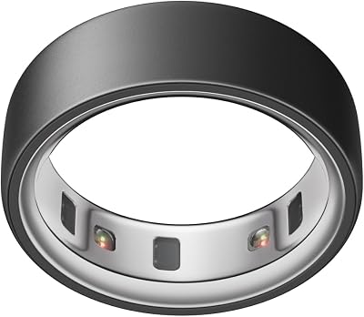 OURA Ring 4 – Stealth – Taille 4 – Anneau connecté | Trouvez Votre Taille avec Le baguier Ring 4 | Suivi du Sommeil – Fréquence Cardiaque – Activité – Max. 8 Jours d’autonomie