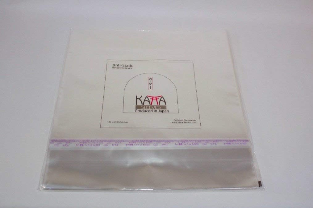Katta Anti-Static Record Sleeves, 100 LP 12" Outer Sleeves