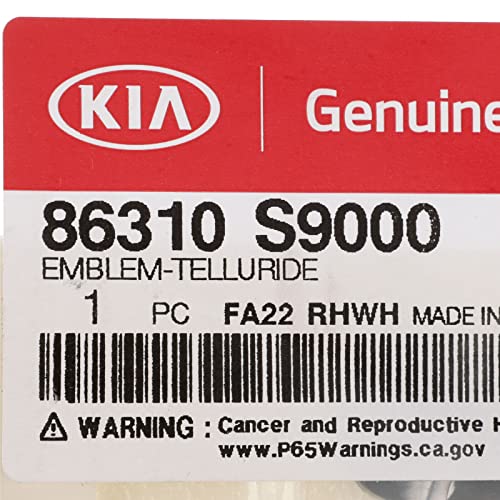Image of NEW OEM KIA TELLURIDE TAILGATE EMBLEM /NAMEPLATE