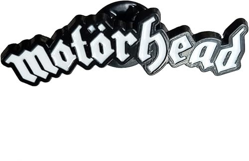 C&D Visionary Motorhead Logo Metal Pin, Negro, Blanco
