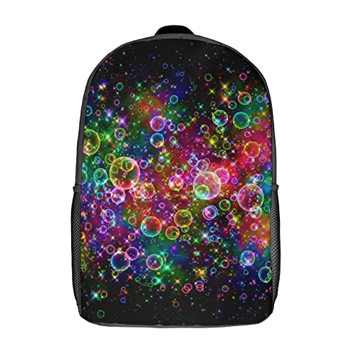 Sac d'école unisexe 17 pouces avec imprimé 3D Bubble original