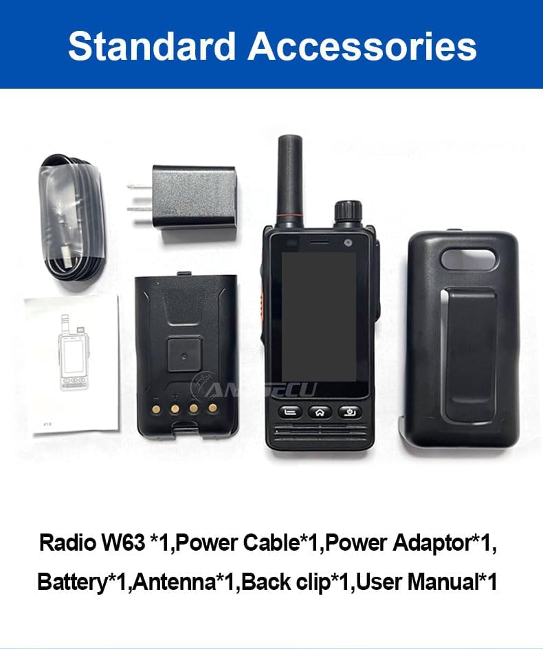 ANYSECU W63-US Standard Accessories