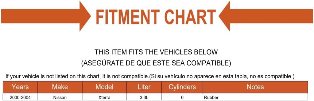Replacement Engine Camshaft Seal Kit Fits 2000-2004 Nissan Xterra 3.3L V6