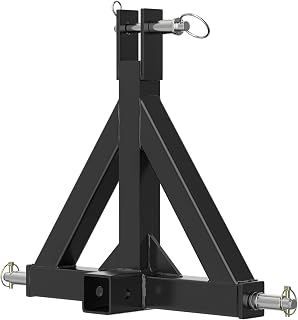 Richeer 3 Point 2 Inch Trailer Hitch Receiver Heavy Duty with Category 1 Tractors,for BX, Kubota, John Deere, NorTrac, Kioti, Yanmar