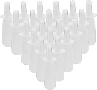 CLISPEED 200 Piezas Botella De Spray Botella De Enjuague Sinusal Pulverizador Gotas Botella De Pulverización Pequeño Nariz Rociar Heuschnupfen Nasenspray Alergia Pe De Plástico Blanco