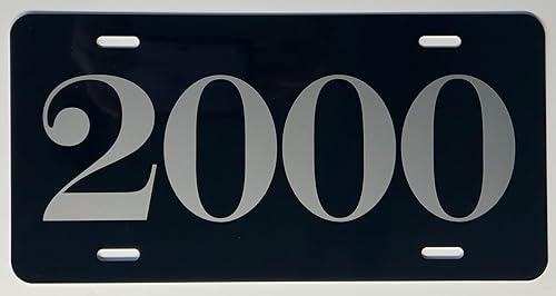 Miniatura 1 de Placa de matrícula metálica de 2000 años, 6 x 12 pulgadas, se adapta a Ford Chevy Dodge Chrysler Pontiac VW Camaro Z28 Mustang SSP Corvette Firebird