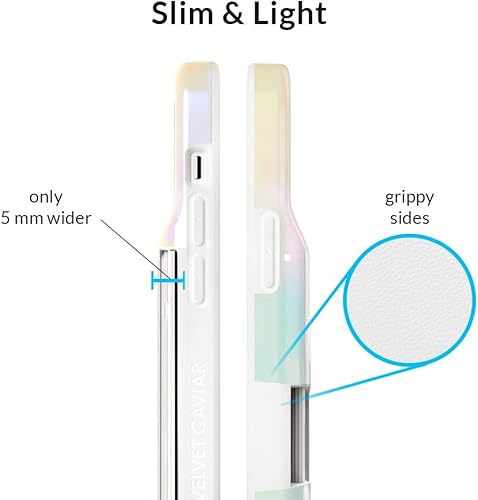 Miniatura 4 de VELVET CAVIAR Funda tipo cartera compatible con iPhone 13 Pro Max para mujer, tarjetero de crédito, diseño delgado y protector prueba de caídas de 8