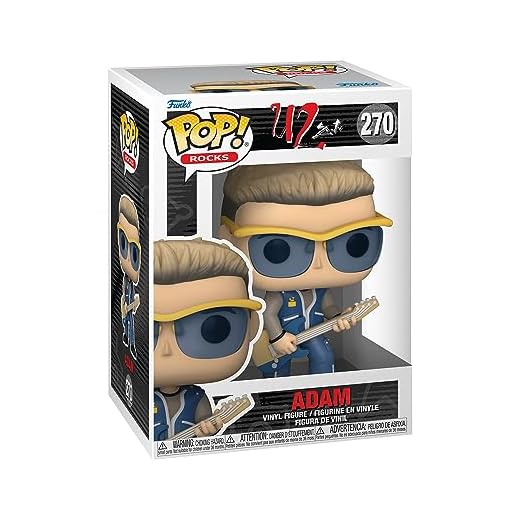 Funko Pop! Rocks: U2 - ZooTV - Adam Clayton - Figura de Vinilo Coleccionable - Idea de Regalo- Mercancia Oficial - Juguetes para Niños y Adultos - Music Fans - Muñeco para Coleccionistas y Exposición