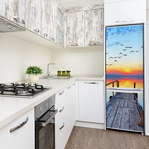 Pegatinas de pared y refrigerador Tulup autoadhesivas de madera 4