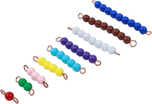 Miniatura 3 de Adena Montessori Cuentas de cuentas de tablero de ajedrez Juegos de matemáticas y enseñanza de números Juguetes para contar