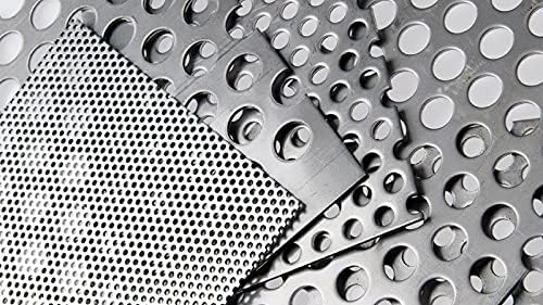Chapa perforada de aluminio RV 5-8, profundidad = 1 mm AlMg placas de aluminio c