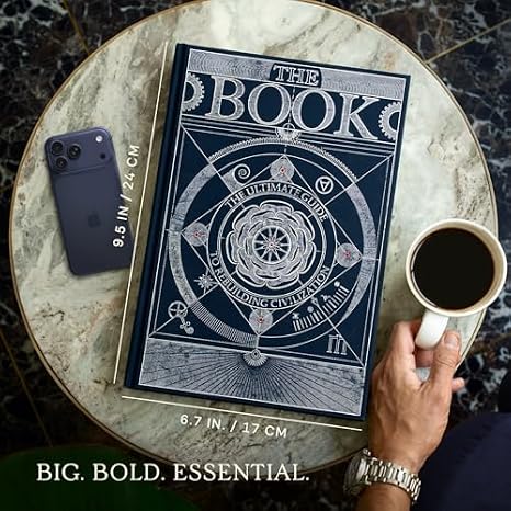 The Book + Playing Cards: Ultimate Guide for Rebuilding Civilization. A must-have for adults, this inspirational artifact is a knowledge powerhouse with 400+ pages of engaging, detailed illustrations