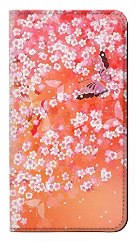Housse Samsung Galaxy A56 en cuir de style kimono japonais floral