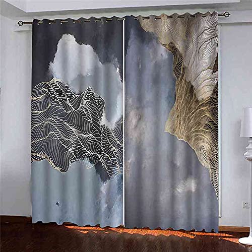 Rideau occultant thermique isolant phonique à oeillets 140x160 chambre enfant et salon