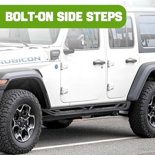 Estribos laterales de acero para Jeep Wrangler JL miniatura 4
