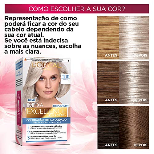 Coloração Imédia Excellence Ice Colors, L'Oréal Paris, Fatal, Excellence Ice
