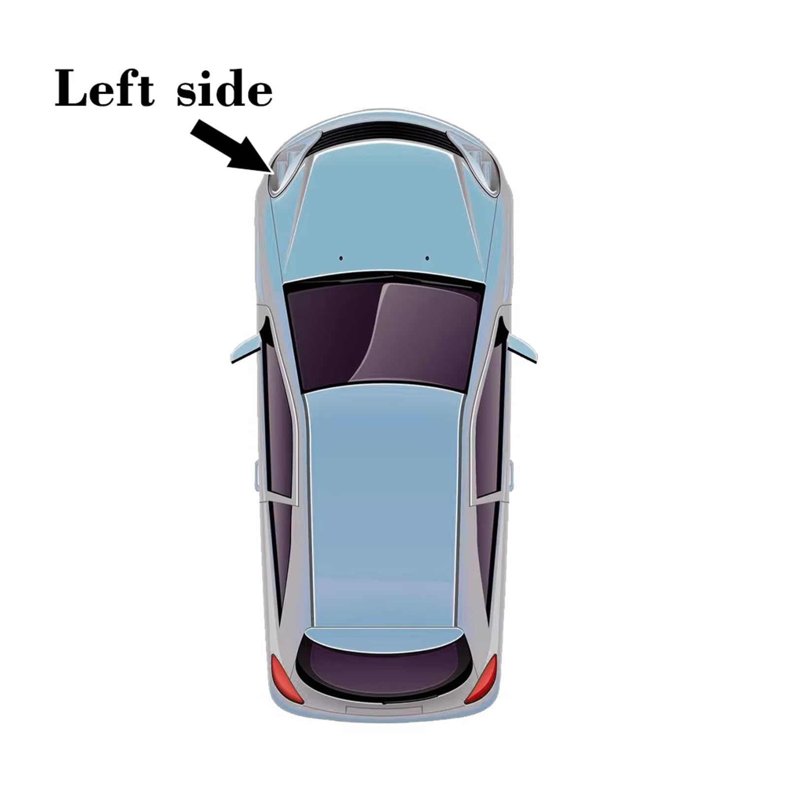 Paralume Trasparente Per Fari Anteriori Coprifaro Per Nissan Per X-Trail 2017 2018 2019 2021 Auto Copertura Faro(Left Side)