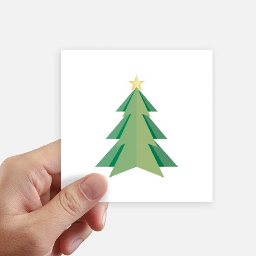 Stickers arbre de Noël origami pour personnaliser votre ordinateur portable, moto et valise