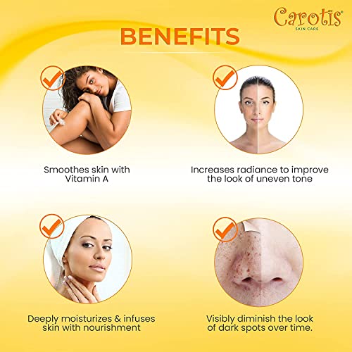 CAROTS, Skin Brightening Body Lotion 17.6 fl oz / 500ml Helps to Remove Dark Spots, with Shea Butter, Arbutin Complex and Vitamin A - Image 4