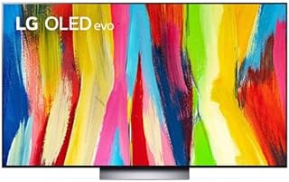 LG OLED Evo C2 Series 77” Alexa Built-in 4k Smart TV (3840 x 2160), 120Hz Refresh Rate, AI-Powered 4K, Dolby Cinema, WiSA Ready, Cloud Gaming, (OLED77C2, 2022)