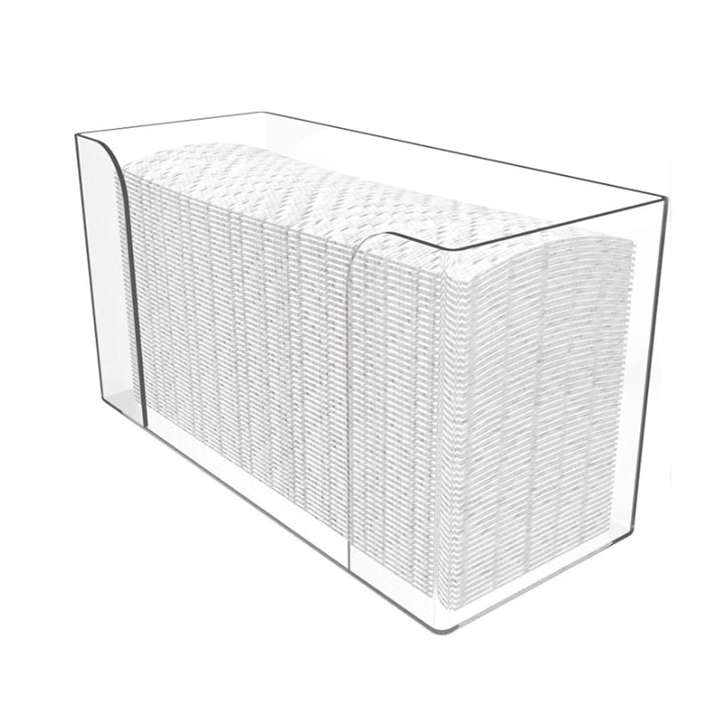 CIOIUGPIUK Transparent tissue holder, suitable for kitchens, bathrooms, hotels, and restrooms as a tissue/napkin tray.
