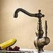 Hiendure® Mitigeur de cuisine rotatif robinet d'évier, vieux cuivre