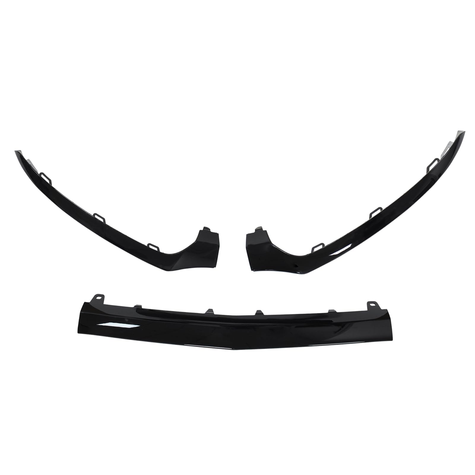 Front Spoiler Stoßstange Lippe Stoßfänger Schutzleiste Frontlippe Zierleiste Frontspoiler Frontansatz Reparatursatz schwarz vorne unten für C Klasse W205 C-Klasse T Modell S205 2015 2016 2017 2018