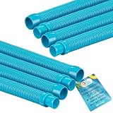U.S. Pool Supply Pool Vacuum Hose, 8 Piece Pool Hose Set - 40' Teal Flexible...