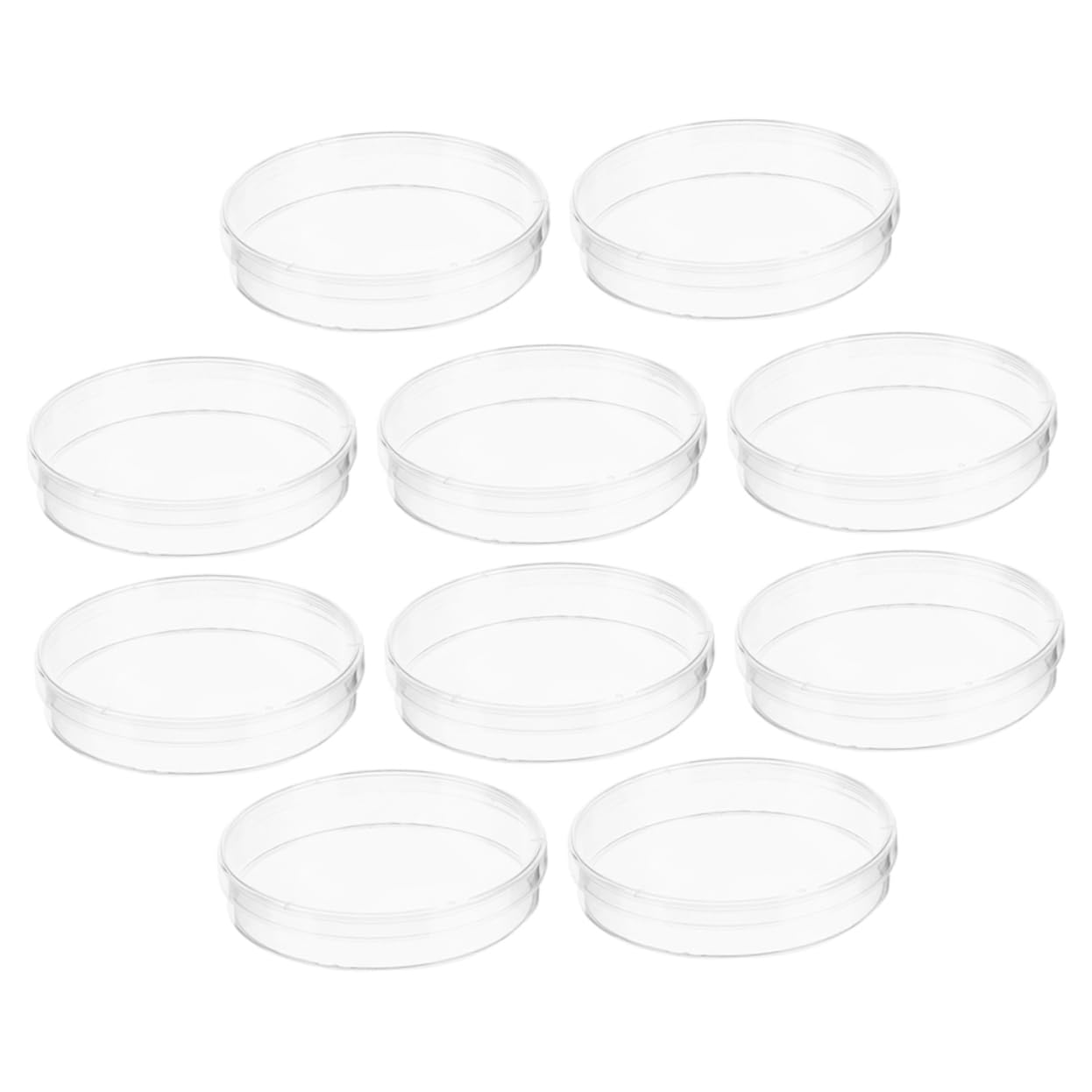 iplusmile 40pezzi Piastre Petri Trasparenti Con Coperchio Laboratorio Cultura Tissutale Resistente e Pratica Per Esperimenti Scientifici e Educazione