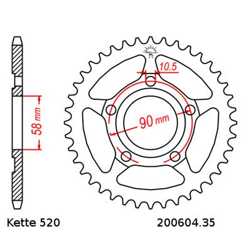 Kit Catena Per Honda NSR 125 R F2 Con Manutenzione Regina Oro HPE - Foto 12