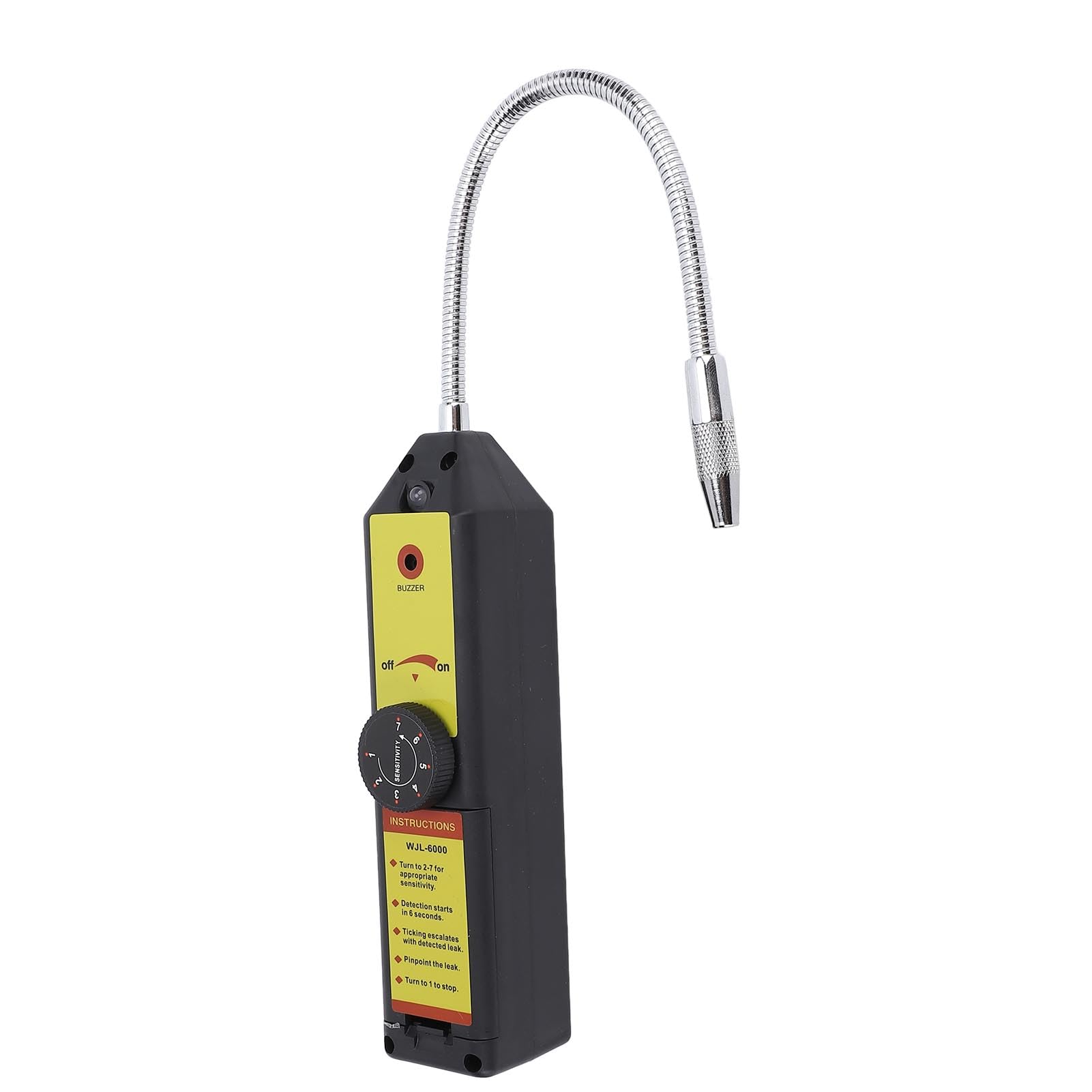 HVAC Refrigerante Detector per Le Perdite 7 Livelli di sensibilità Tester per Dispersione del Gas per Aria R22 R410A R134A R1234YF (Senza Luce a LED)