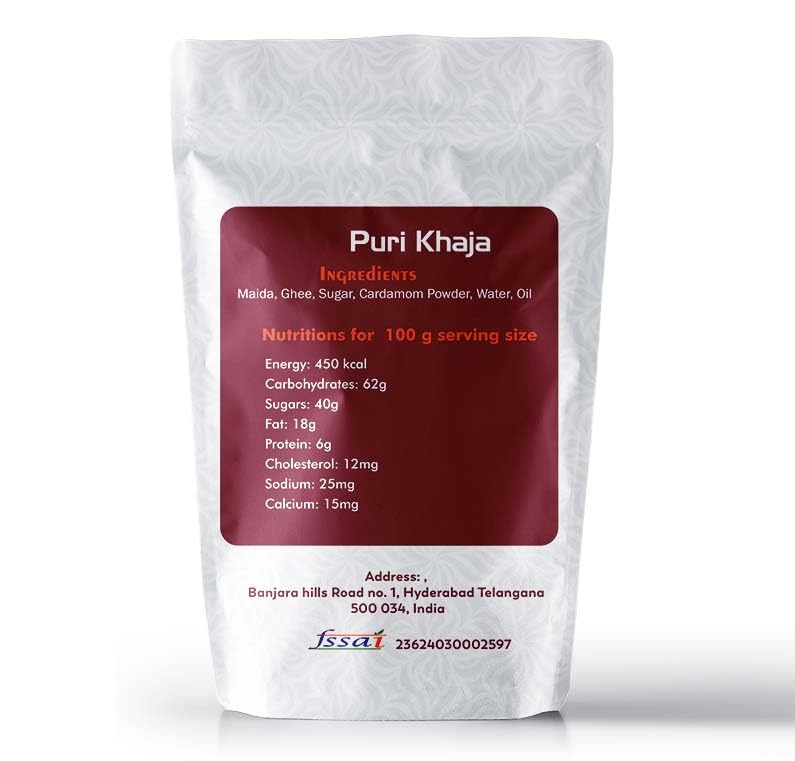 Image of Traditional Pheni Khaja (Feni) - Crispy Flaky Sweet | Jagannath Temple Maha Prasad Khaja | Puri Khaja - 250 Grams