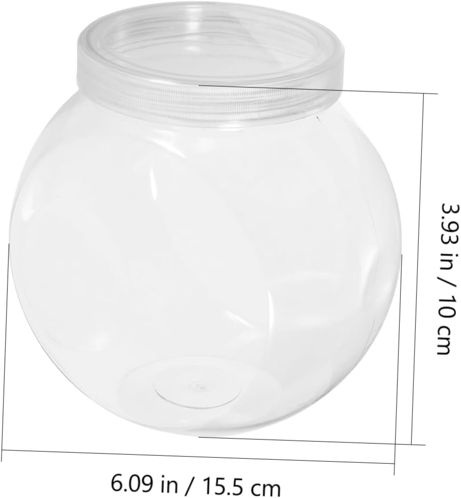 3pcs Clear Cookie Jars with Lid Multi-purpose Storage Containers for Candy Dried Fruits and Snacks Portable Household Kitchen Canisters