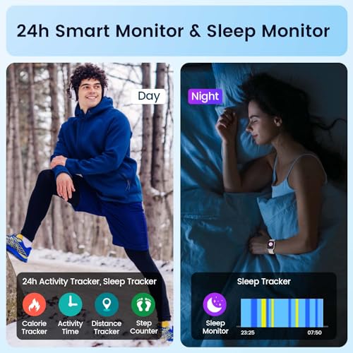 Taopon SMARTWATCH 54CBK For Men Women Fitness Tracker: 1.83 Inch Smart Watch With Bluetooth Call Heart Rate Sleep Blood Oxygen Blood Pressure Monitor 100+ Sport Modes Ip67 Waterproof Activity Tracker thumb #5