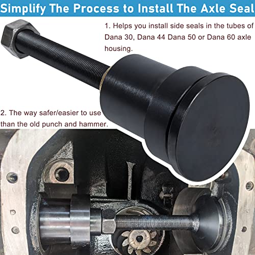 Front Inner Axle Side Seal Installation Tool For Dana 30/44/60 Front Differentials Fits Jeep Wrangle, Ford, Dodge, Volve And More. #TOP3
