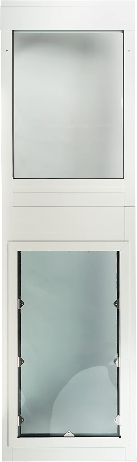 Security Boss Giant Breed Dog Door for Sliding Door - Giant 15” x 28” Pet Flap Doggie Door - Custom to Your Specific Door - Heavy Duty Aluminum Frame - Extra Large Dog Door for Extra Large Dog Breeds