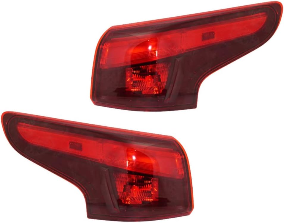 For Nissan Rogue Sport 2017 2018 2019 Tail Light Assembly Driver Side | Outer | Red Lens | Replacement For NI2804117 | 265556MA0A
