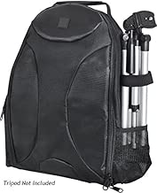 Photography Backpack for: Agfa ePhoto CL30 Clik! - Tripod Sleeve, Six Inner Dividers, Water & Shock Resistant, Two Side Pockets - Camera Back Pack Case - coolthings.us