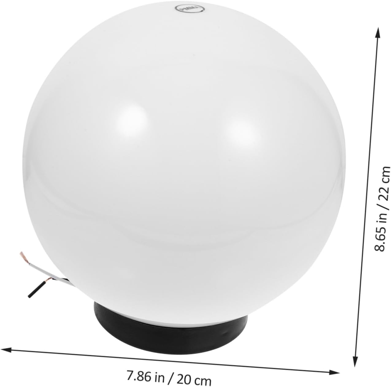 Angoily Post Mount Replacement Globe Lampshade for Outdoor Lighting Shade for Garden Patio Walkway and Porch Fixtures Weather Resistant and Design