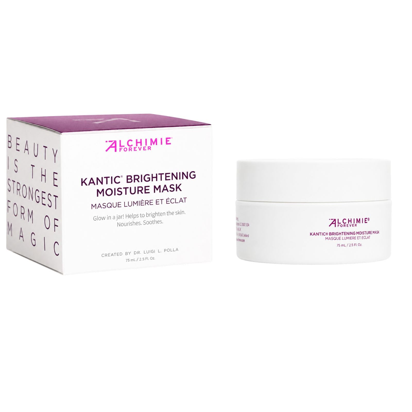 Alchimie Forever Kantic Moisture Mask Botanical Face Mask Soothes, Hydrates, Rejuvenates with Oats, Wild Pansy, Grape & European Blueberry Hydrating Facial Mask