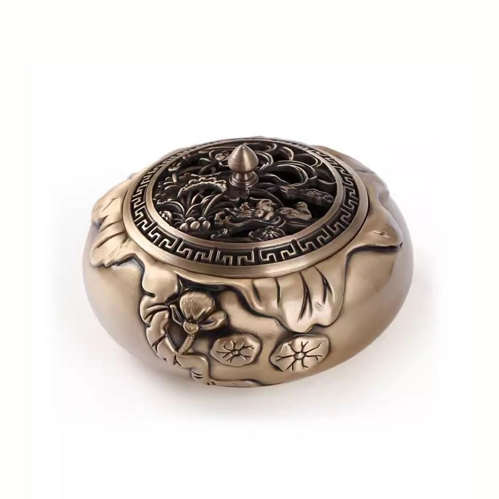 Incense Holder Base Creative Brass Incense Burner Household Indoor Tea Ceremony Ornaments