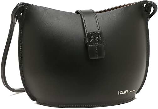 美品 ロエベ ヴィンテージ レザー ショルダーバッグ 鞄 黒 レディース メンズ Gate（LOEWE） LOEWE ロエベ ゲートデュアルバッグ ショルダーバッグ