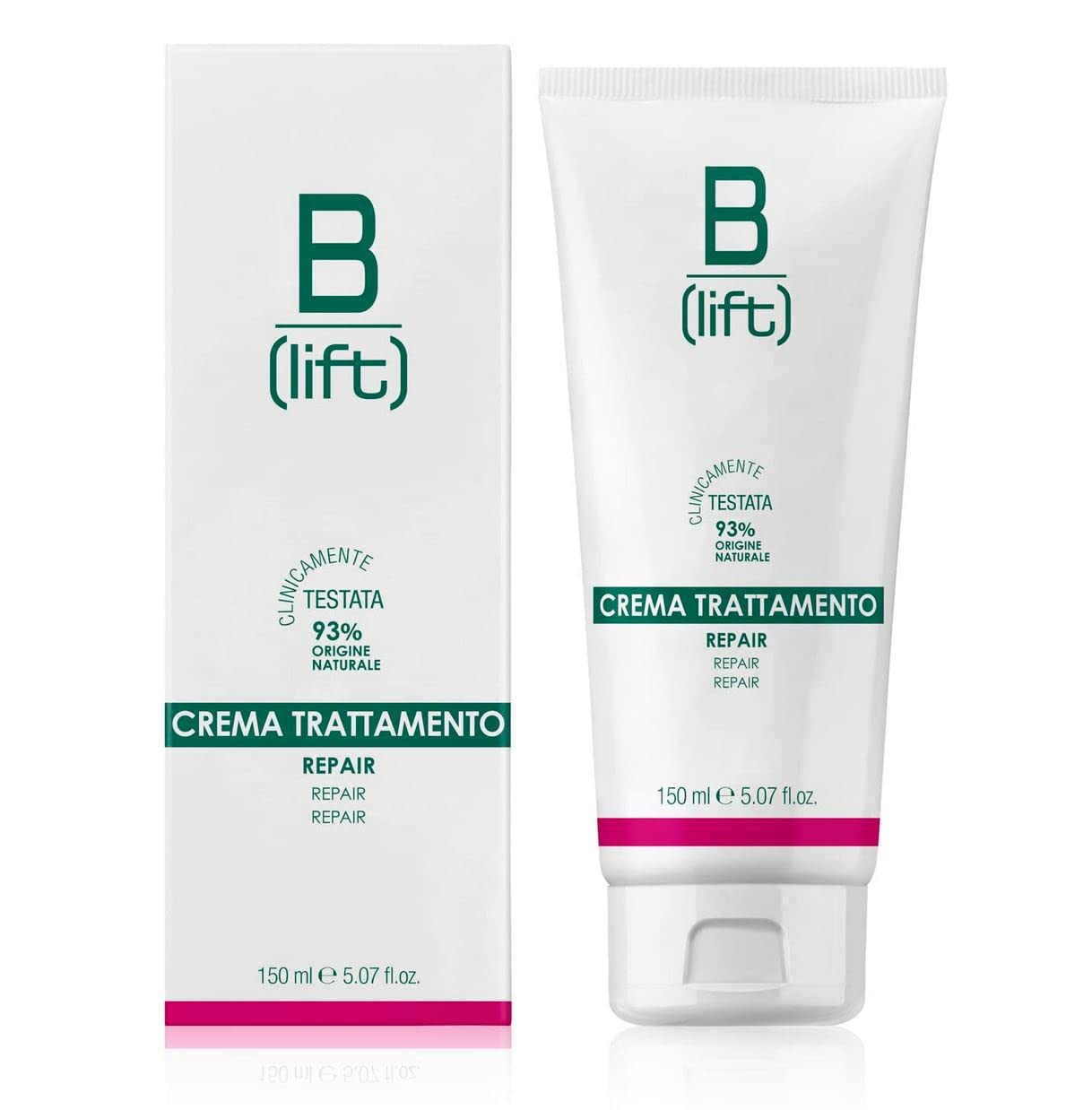 Blift,​Crema,​Trattamento,​Repair,​Condizionante Origine Vegetale,​Principio Attivo Derivato dalle Castagne,​Gomma di Guar,​Pelli Sensibili,​Made in Italy,​150 ml