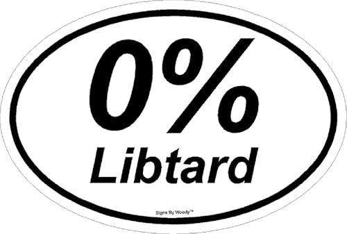 Pegatina para ventana de la NRA liberal liberal 0% Libtard Pro-Trump